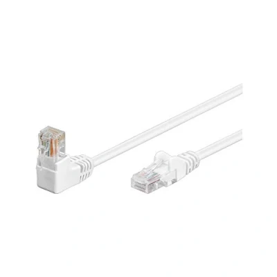 Image de GOOBAY Câble Ethernet Cat5e 15m non blindé blanc 1x RJ45 coudé