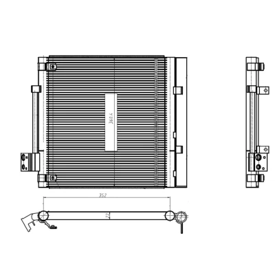 Image de NRF 350448 Condenseur De Clim avec déshydrateur, bague d&#039;étanchéité 22,1 16,6 360 TESLA: Model S oscaro, mister auto, yakarouler