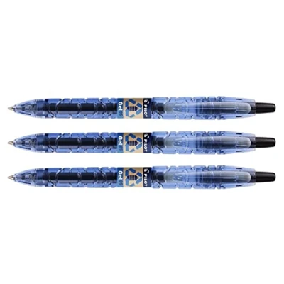 Image de Pilot Lot de 3 Stylos bille à encre gel B2P Pte Fine 0,5 mm tracé 0,3 Noir