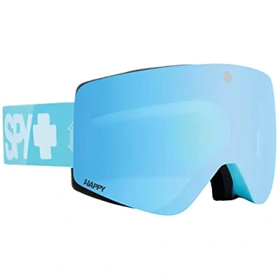 Image de Spy+ Marauder Elite, Matte Colorblock 2.0 Happy Blue, Bronze with Light Blue Spectra Mirror &amp; LL Gray Green Red Mirror, Medium Large, Snow Goggles, Unisex, Adult