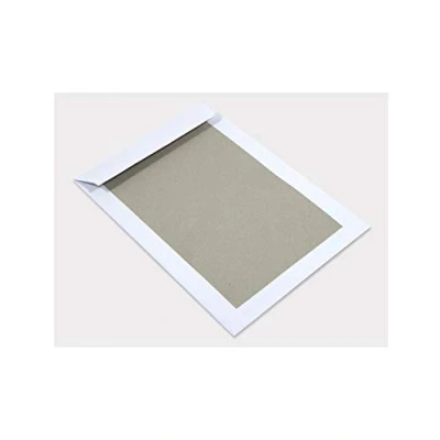 Image de Netuno 100x pochettes d&#039;expédition blanches C4 229x324 mm 400g enveloppe grande avec dos en carton gris enveloppes rabat droit adhésif bande détachable à