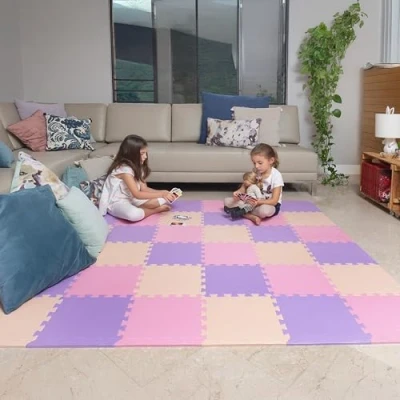 Image de MioTetto Tapis D&#039;éveil Bébé Certifié Durable et Élégant, Jouet Bebe 0 3 Mois Imperméable, Puzzle Portable Facile à Nettoyer, Isolation Protection pour Enfants de Tous Âges