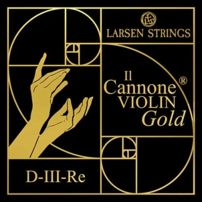 Image de LARSEN STRINGS Cordes pour violon Il CANNONE Gold D Soloist