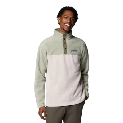 Image de Columbia Men&#039;s Steens Mountain Half Snap 2, Fleece Pull Over, Dark Stone/Safari, M