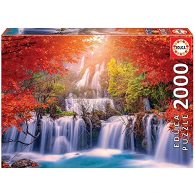 Image de Educa Cascade en Thaïlande Puzzle de 2000 pièces Mesure : 96 x 68 cm Inclut Fix pour accrocher Le Une Fois Fini À partir 14 Ans (19280)