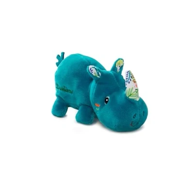 Image de Lilliputiens Mini Personnage Marius Le rhinocéros Peluche en Tissu Douce et Mignonne pour Enfants Stimule la motricité Fine l’Imagination Jouet éducatif collectionnable dès 2 Ans 83136