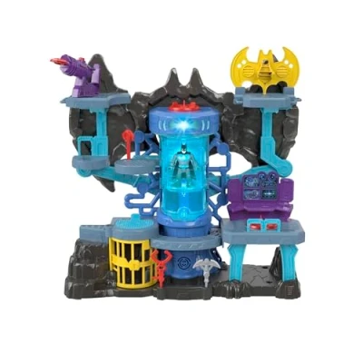 Image de Fisher Price Imaginexgt Coffret Batcave Bat Tech Imaginext DC Super Friends de Price, repaire Batman avec sons et lumières, pour enfants 3 à 8 ans, HGN70