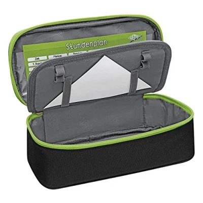 Image de Wedo 24243011 Trousse scolaire Noir/vert clair