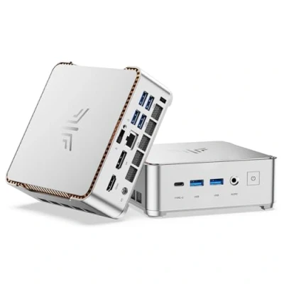 Image de NiPoGi Hyper H2 Mini PC Ιntel Core i9 11900H (8 C/16 T, jusqu&#039;à 4,90 GHz), 32 Go (2 x 16 Go) DDR4 1 to M.2 NVMe SSD Ordinateur de Bureau W 11 Pro pour Bureau/Maison, WiFi 6, HDMI, DP, Type C.