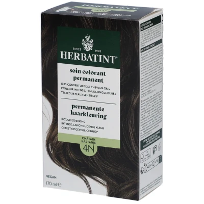 Image de Herbatint Soin Colorant Permanent 4N Châtain 170 ml