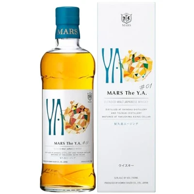 Image de MARS THE Y.A. #1 Blended Whisky 52% Alcool Origine : Japon/Honshu Notes Salines et de Fruits (Orange, Ananas &amp; Banane) 70 cl