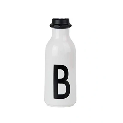 Image de Design Letters Go Gourde 500ml Bouteille d’eau sans BPA BPS Reutilisable étanche pour Le Sport Tritan Water bottle personnalisé A Z Femme et Homme Les Voyage la randonnée blanc