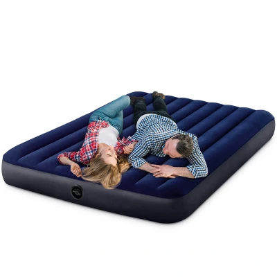 Image de Matelas gonflable INTEX Downy classic 2 places 152 x 203 25 cm Bleu