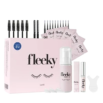 Image de fleeky Kit de lifting pour cils Végétalien et sans expérimentation animale levage un élan expressif recourbe (Maxi)