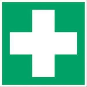 Image de Panneau de premiers secours en plastique 20 x cm Conforme à la norme ASR A1.3/DIN ISO 7010 Résistant aux intempéries
