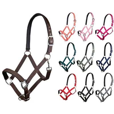 Image de HKM Licol Charming Souple Rembourrage Bleu foncé Poney