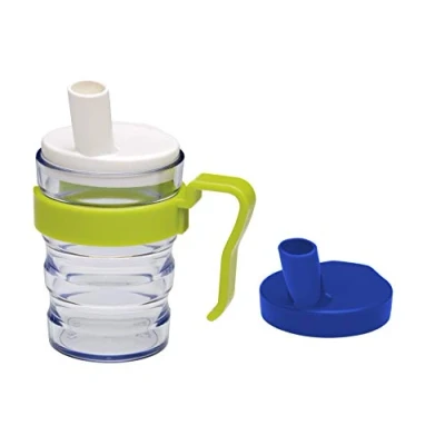 Image de First Aid Only Gobelet à bec, 2 embouts pour liquides et purées, poignée amovible, passe au microonde, 200 ml, P 10013