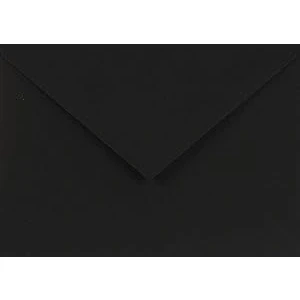 Image de Netuno 100 enveloppes noires C6 114x162mm 115g Sirio Color Nero décoratives élégantes rabat pointu colorées pour mariage anniversaire funérailles invitations cartes de vœux