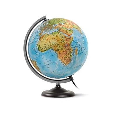 Image de WONDAY Globe Terrestre Lumineux 30 cm Bleu à monter soi même