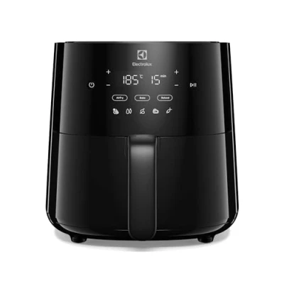 Image de Electrolux Airfryer Series 600 EAF3B, frire, griller ou cuire, cuire des aliments frits plus sains, design compact, fonctions et recettes prédéfinies, surface antiadhésive, passe au lave vaisselle,