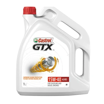 Image de Castrol GTX 15W 40 A3/B3, Huile Moteur, 5L