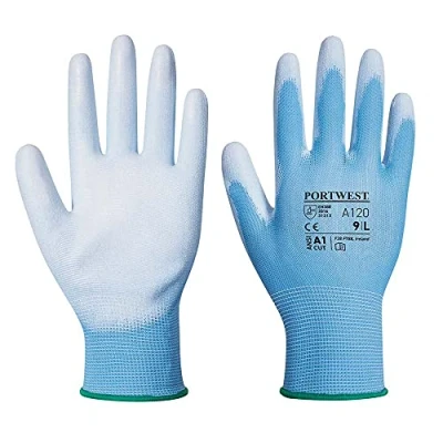Image de Portwest Gant enduit PU, Couleur: Bleu, Taille: XS, A120B4RXS