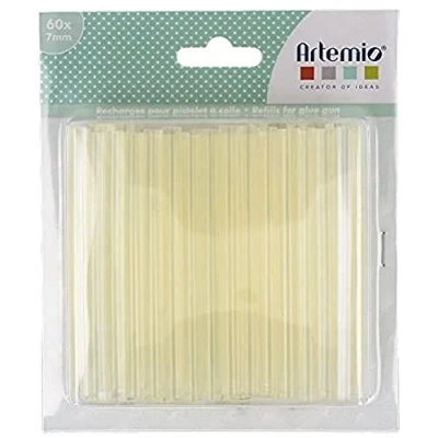 Image de Artemio Set de 60 Recharges Colle, Transparent, 7 mm