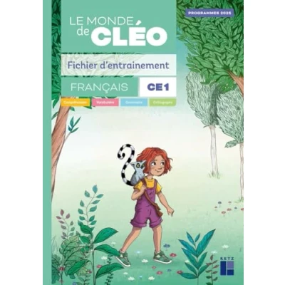 Image de Fichier d&#039;entrainement CE1 + aide mémoire Le monde de Cléo (programmes 2025)
