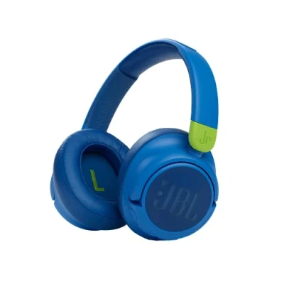 Image de JBL JR460NC Casque sans fil à Réduction de Bruit Active pour enfants Avec micro et technologie Bluetooth Volume limité 85 dB Autonomie 20 hrs Bleu