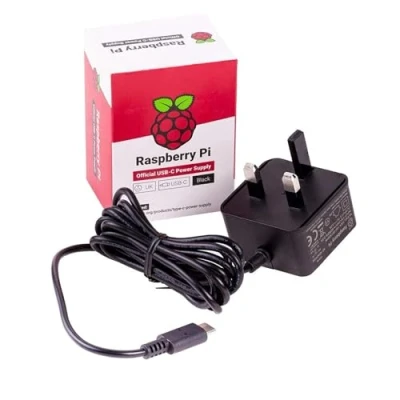 Image de CPC Official Raspberry Pi 4 USB C PSU, UK Black