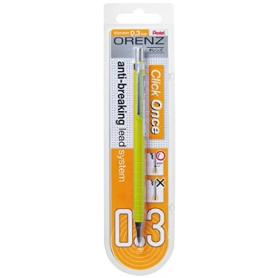 Image de Pentel XPP503 GX Épaisseur de trait 0,3 mm, 100% incassable sur carte blister jaune