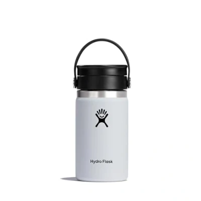 Image de HYDRO FLASK Thermos Isotherme de Voyage 354 ml (12 oz) Café Acier Inoxydable Isolation à double paroi Bouchon pour Siroter Antifuite Ouverture Large Blanc