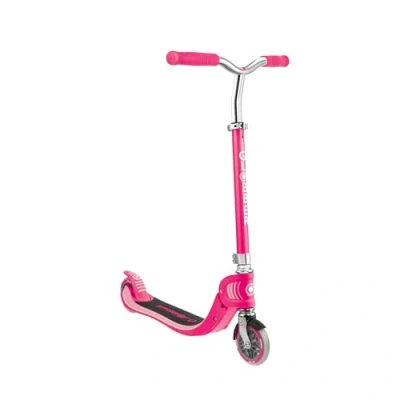 Image de Globber Flow Foldable 125 Trottinette Pliable 2 Roues pour Les Enfants à partir de 5 Ans et Ados, Rose Fushia
