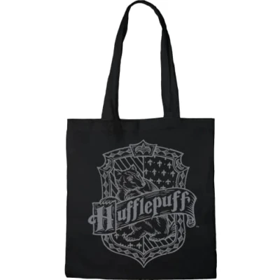 Image de HARRY POTTER TOTE BAG HUFFLEPUFF», REFERENCE : BWHAPOMBB009, NOIR, 38 X 40 CM
