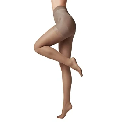 Image de Conte elegant X PRESS 20 DEN Collants Gainants avec Effet Push Up pour Femmes Ventre Plat Remonte Fesses Résistants Taille 5