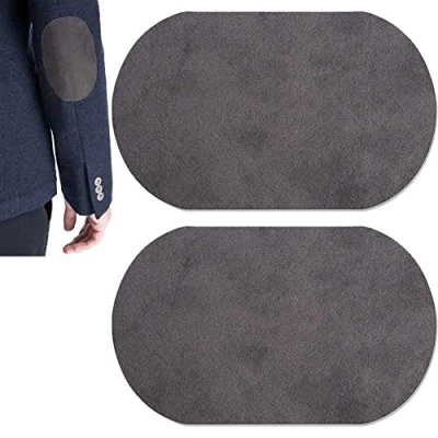 Image de Patchs en Tissu Suédé pour Coude, 2 Pièces, Ovales À Repasser sur Les Genoux, Vêtements, L&#039;artisanat De Réparation Pulls