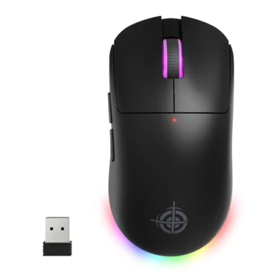 Image de ATTACK SHARK X MAGIC REFINER G6 souris de jeu sans fil, 72 g légère, 24 000 DPI, taux d&#039;interrogation 1000 Hz, fil/filaire BT/2,4G, RVB, batterie 750 mAh, avec bande