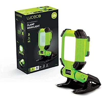 Image de Luceco LCWR13G60 EU Projecteur de Chantier Rechargeable, Lampe Travail Portable, Polycarbonate, W, Vert, 15 Watt