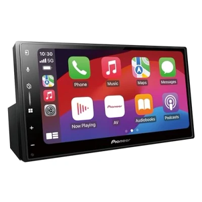 Image de Pioneer SPH DA77DAB AN Media Center 2DIN, panneau tactile capacitif 6,8&quot;, avec Wi Fi, Bluetooth, Apple CarPlay, Android Auto et DAB+, égaliseur graphique à 13 bandes, comprend une antenne DAB