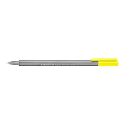 Image de Staedtler Triplus Fineliner 334 Feutre Pointe Superfine 0, 3 Mm Jaune Fluo
