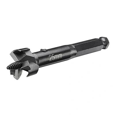 Image de DEWALT Mèche à Façonner 25mm Perçage Rapide dans le Bois et Plâtre Tige Antidérapante Point Pilote Fileté Matériau Robuste Durable Pour une Utilisation Professionnelle, DT4575 QZ