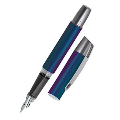 Image de Online Stylo plume ergonomique pour l&#039;école Campus Miracle iridium M (moyenne) robuste, utilise des cartouches d&#039;encre standard, rechargeable, filles/garçons/adultes