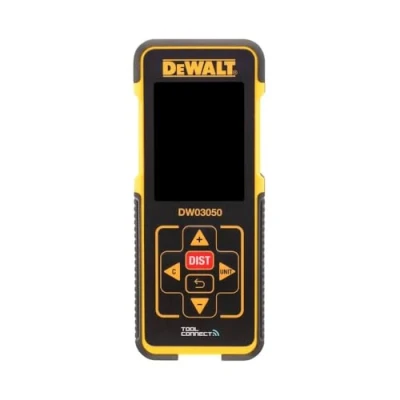 Image de DEWALT Télémètre Laser Plage de Mesure Jusqu&#039;à 50 m Déviation Max 3 mm pour Fonctions Affichage Métrique ou Anglais 2 Piles AAA DW03050 XJ
