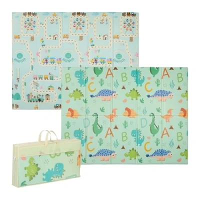 Image de Relaxdays Tapis de Jeu Pliable, sans polluants, réversible, 200 x 150 cm, en Mousse XPE, Rampant bébé, Multicolore