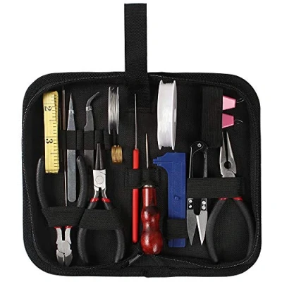 Image de Kulannder Trousse à Outils pour La Fabrication De Bijoux 22 Pcs Et Fixation Comprenant des Pinces, Un Cutter, Ciseaux, Une
