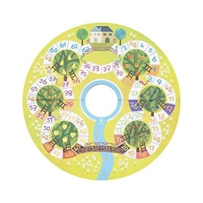 Image de Stokke MuTable Plateau de Jeu, Fruits &amp; Légumes Version 2023 redesigné Jeu société Double Face Comprend 1 dé, 4 jetons et 140 Cartes carrées pour Les 3 à 8 Ans