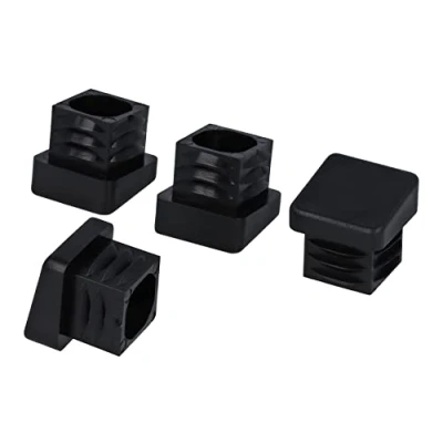 Image de GleitGut Lot de 4 bouchons à lamelles inclinés 10 pour pieds chaise Noir (20 x 20 mm)