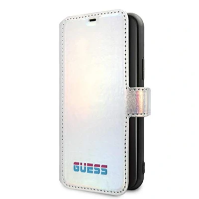 Image de Neu Guess Iridescent Étui à Rabat pour Apple iPhone 11 Pro Argenté