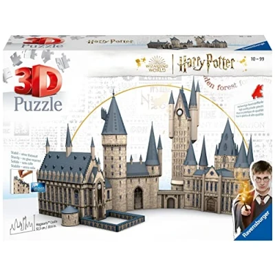 Image de Ravensburger Puzzle 3D Building Coffret Complet Château de Poudlard Grande Salle + Tour d&#039;Astronomie / Harry Potter A partir 10 ans 1080 pièces numérotées à assembler sans colle 11497