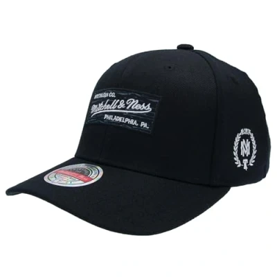 Image de Mitchell &amp; Ness Heather Box Logo Classic Red Snapback OB, Noir , taille unique